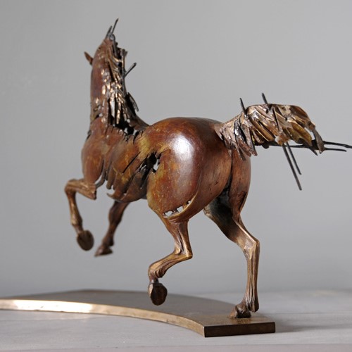 sculpture cheval bronze - Erwan André